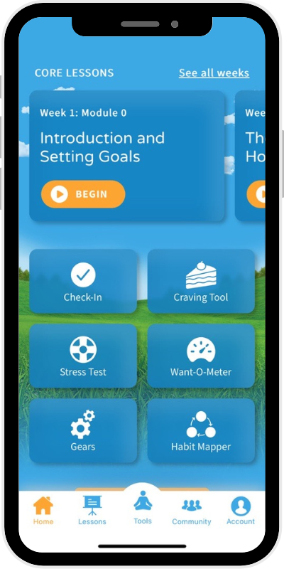 Eat Right Now app